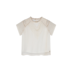 Baje Studio LOU Shortsleeve, crincle woven,  creme oat