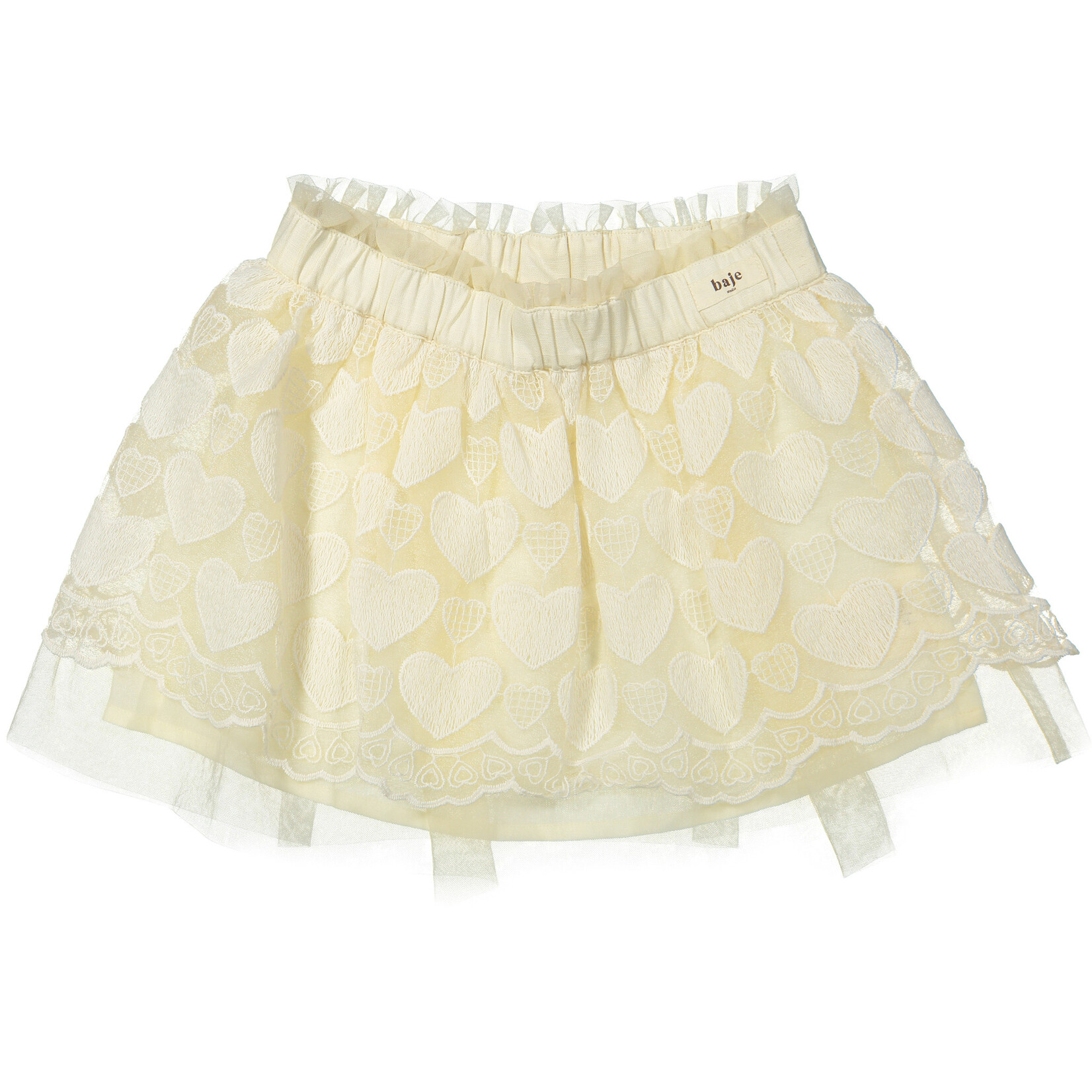 Baje Studio ALVIDE Tule skirt, 3D, creme oat
