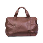 Childhome Mommy Bag ® Verzorgingstas - Signature - Vegan leer - Donker Bruin