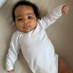 Living Nature Baby ondergoed body lange mouw wit