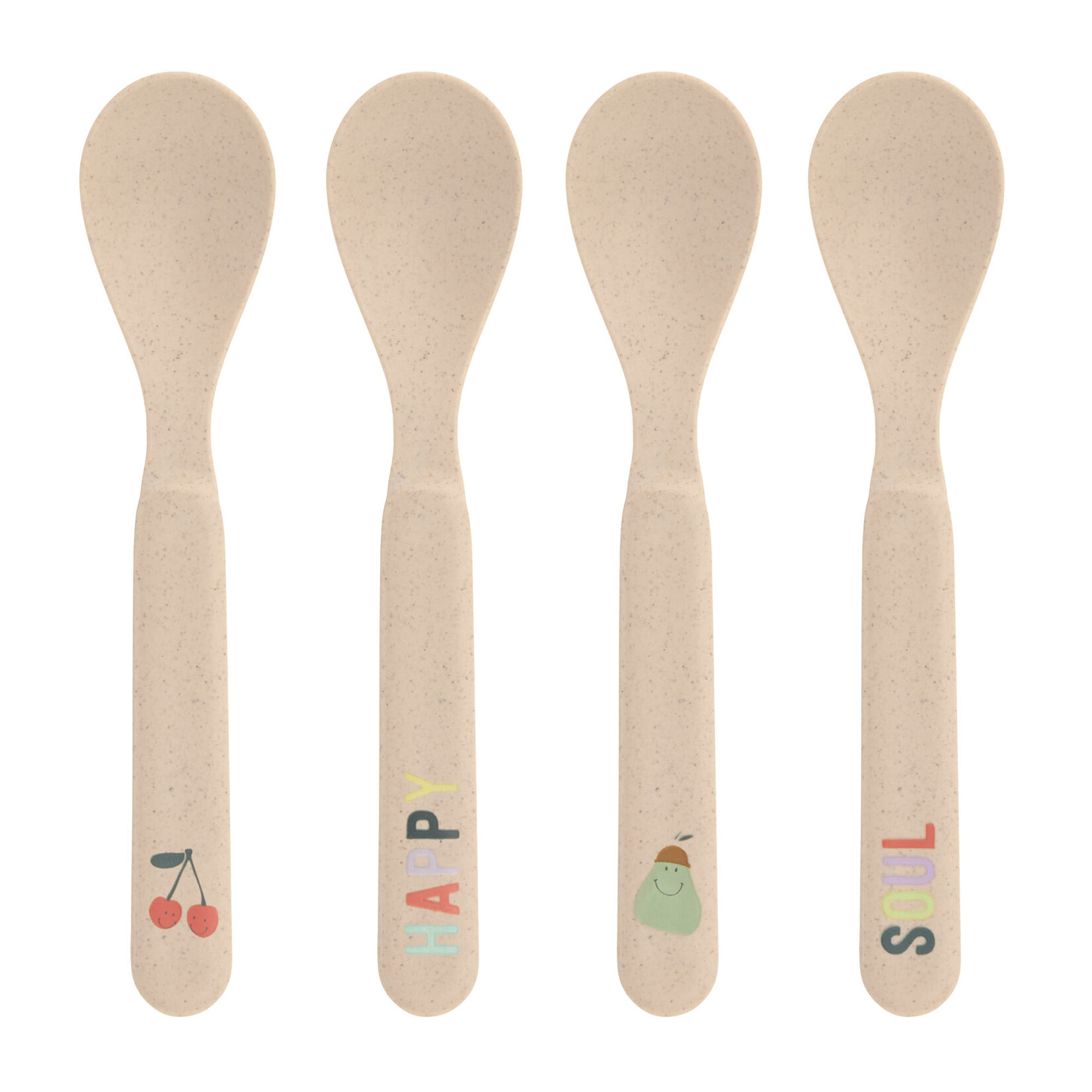 Lässig Spoon Set Children (4 pcs) - Happy Fruits, Cherry