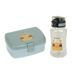 Lässig Lunch Set (Lunchbox & Drinking Bottle) - Tiny Drivers, Excavator