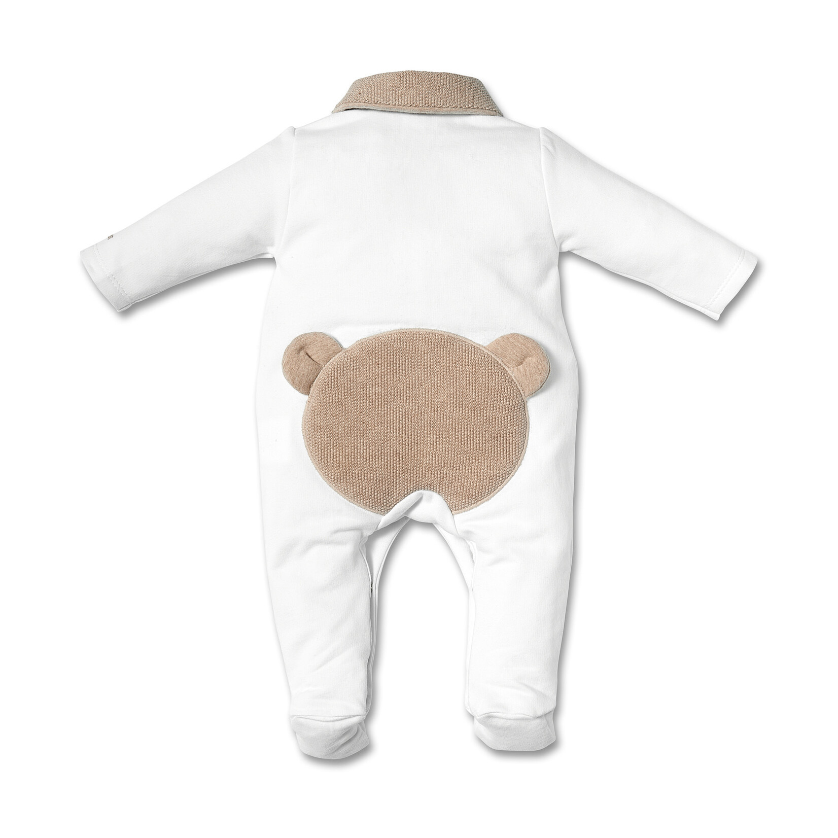 First rompersuit   FIRST TEDDY ESSENTIALS BEIGE