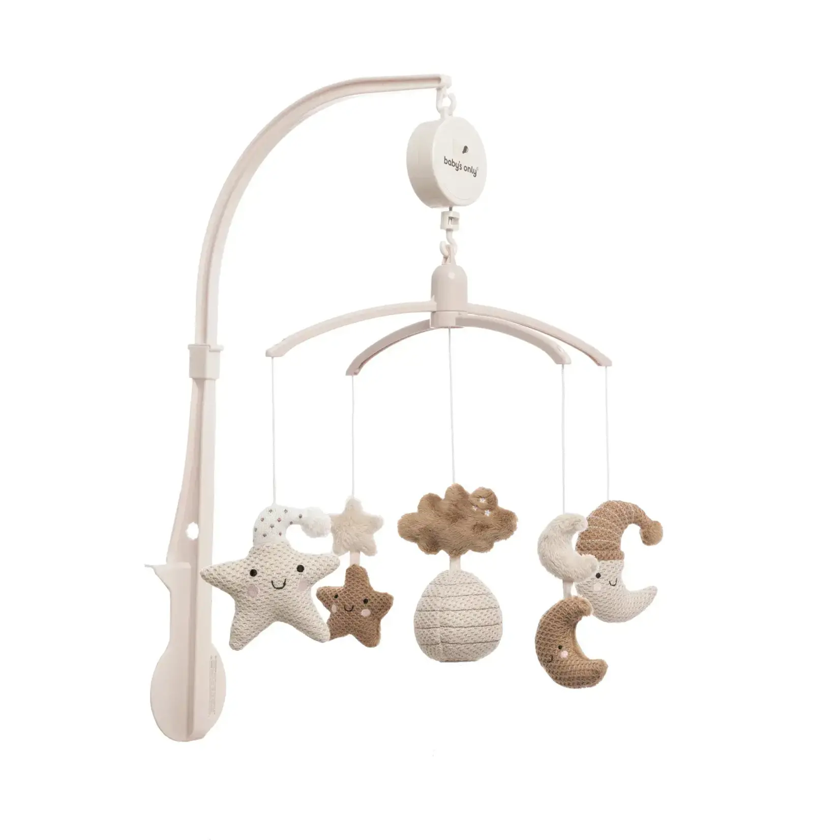 Baby's only Muziekmobiel Heaven clay/warm linen