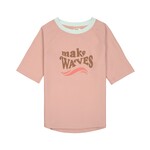 LSF Short Sleeve Rashguard Make Waves peach