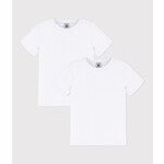 Petit Bateau Setje met 2 basic katoenen T-shirts met korte mouw voor meisjes