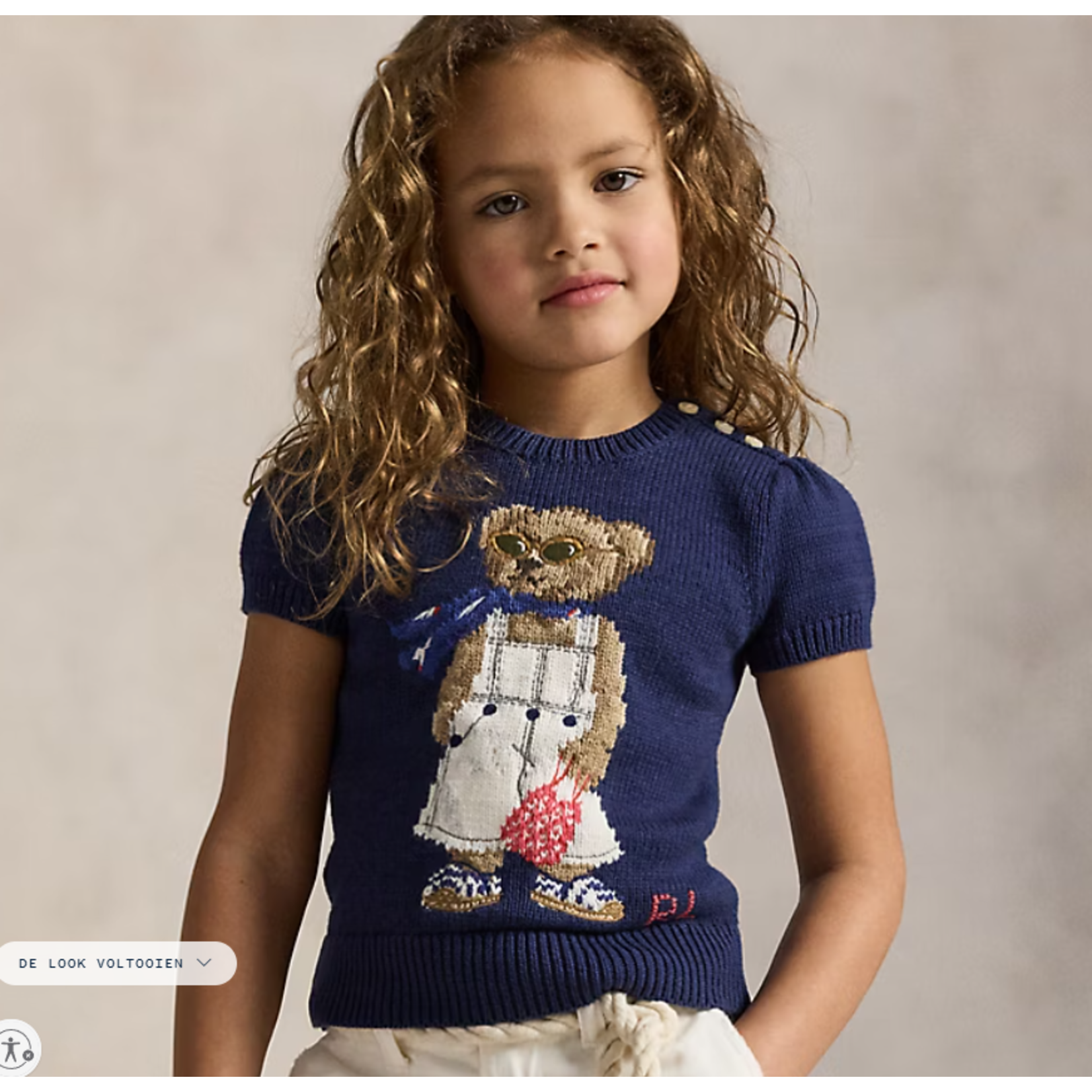 Ralph Lauren Trui met korte mouw en Polo Bear
