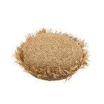 J-Line KUSSEN ROND RAFFIA NAT (62x62x24cm)