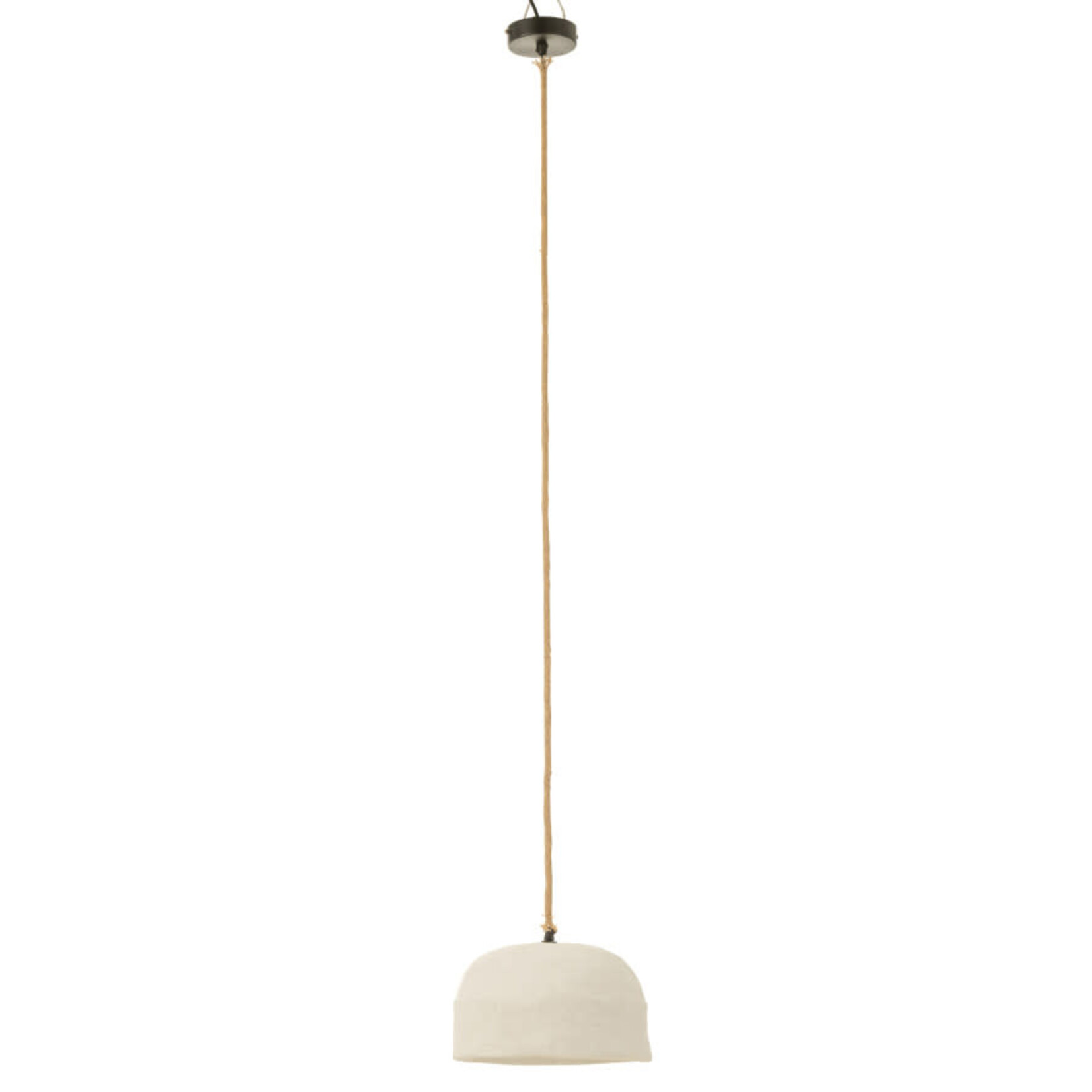J-Line Hanglamp Cup Papier Mache Wit Large