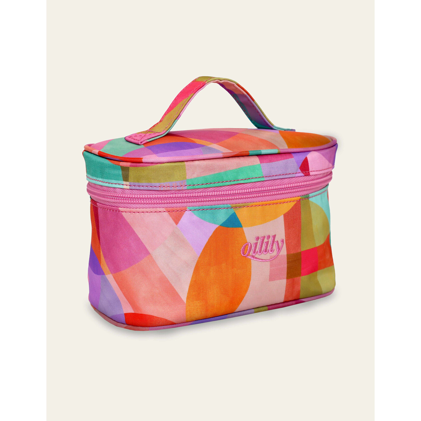Oilily Oilily Sassy Circles Cila Beauty Bag - Prism Pink