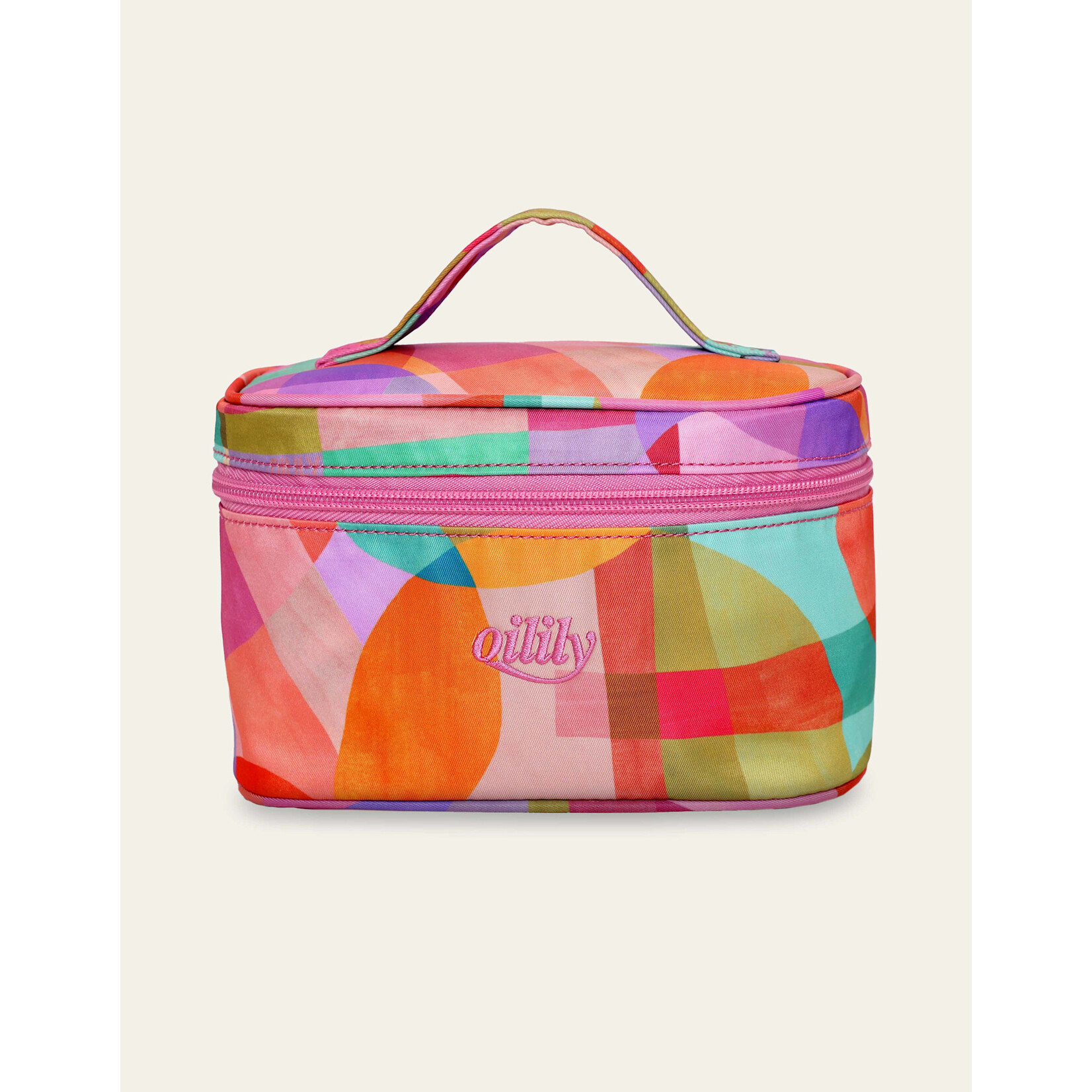 Oilily Oilily Sassy Circles Cila Beauty Bag - Prism Pink