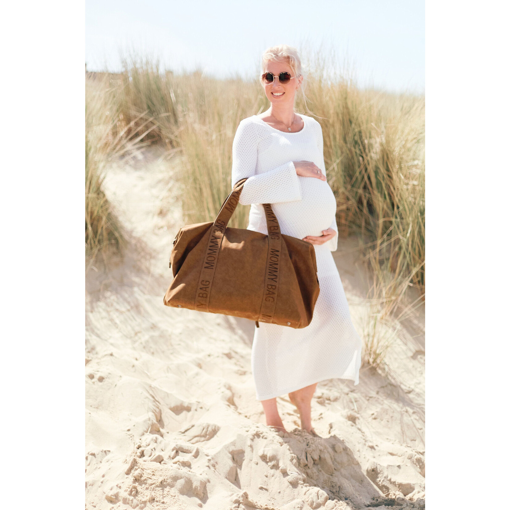 Childhome MOMMY BAG SIGN PRESTIGE NOISETTE
