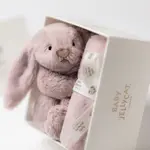 Jellycat Bashful Luxe Bunny Rosa Soother