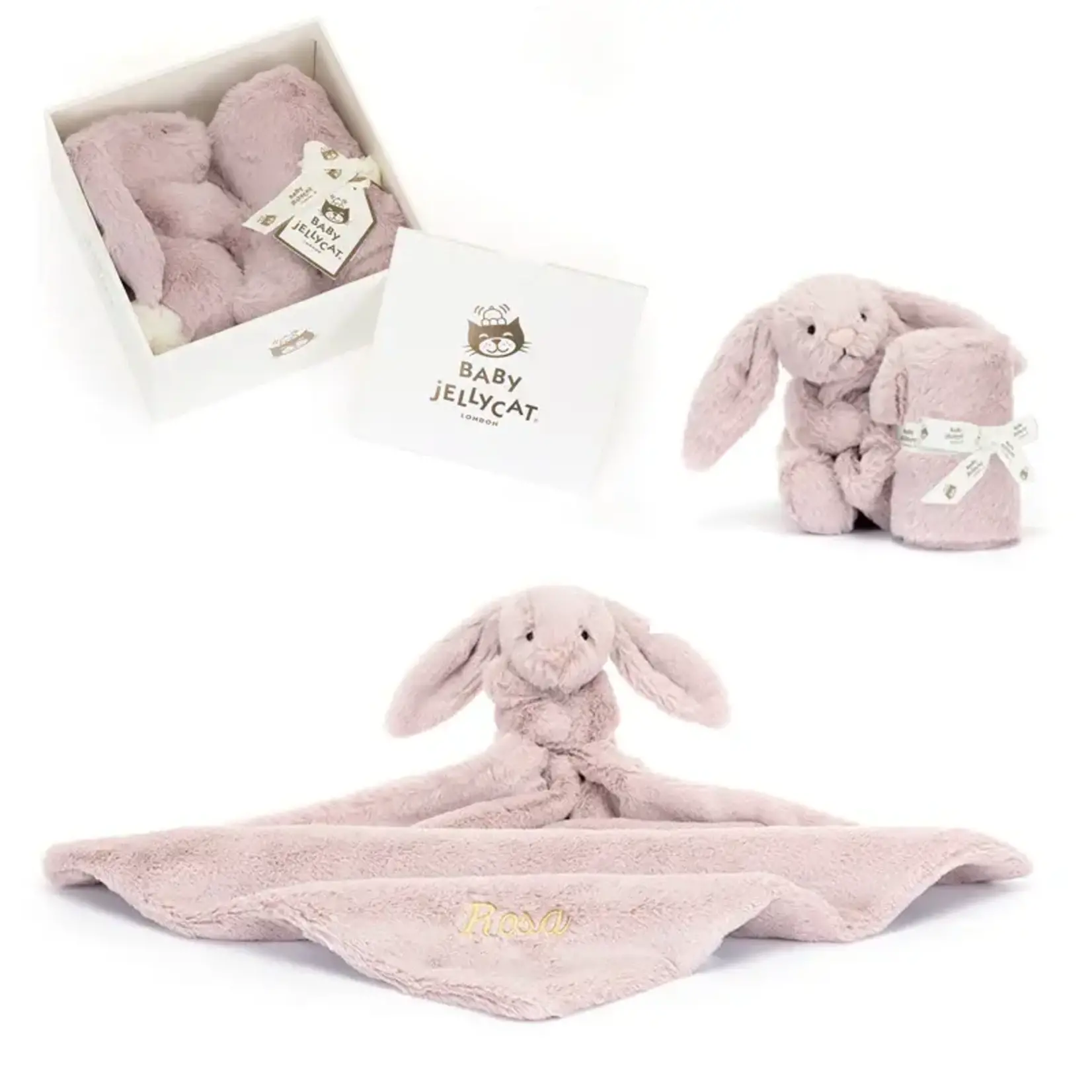 Jellycat Bashful Luxe Bunny Rosa Soother