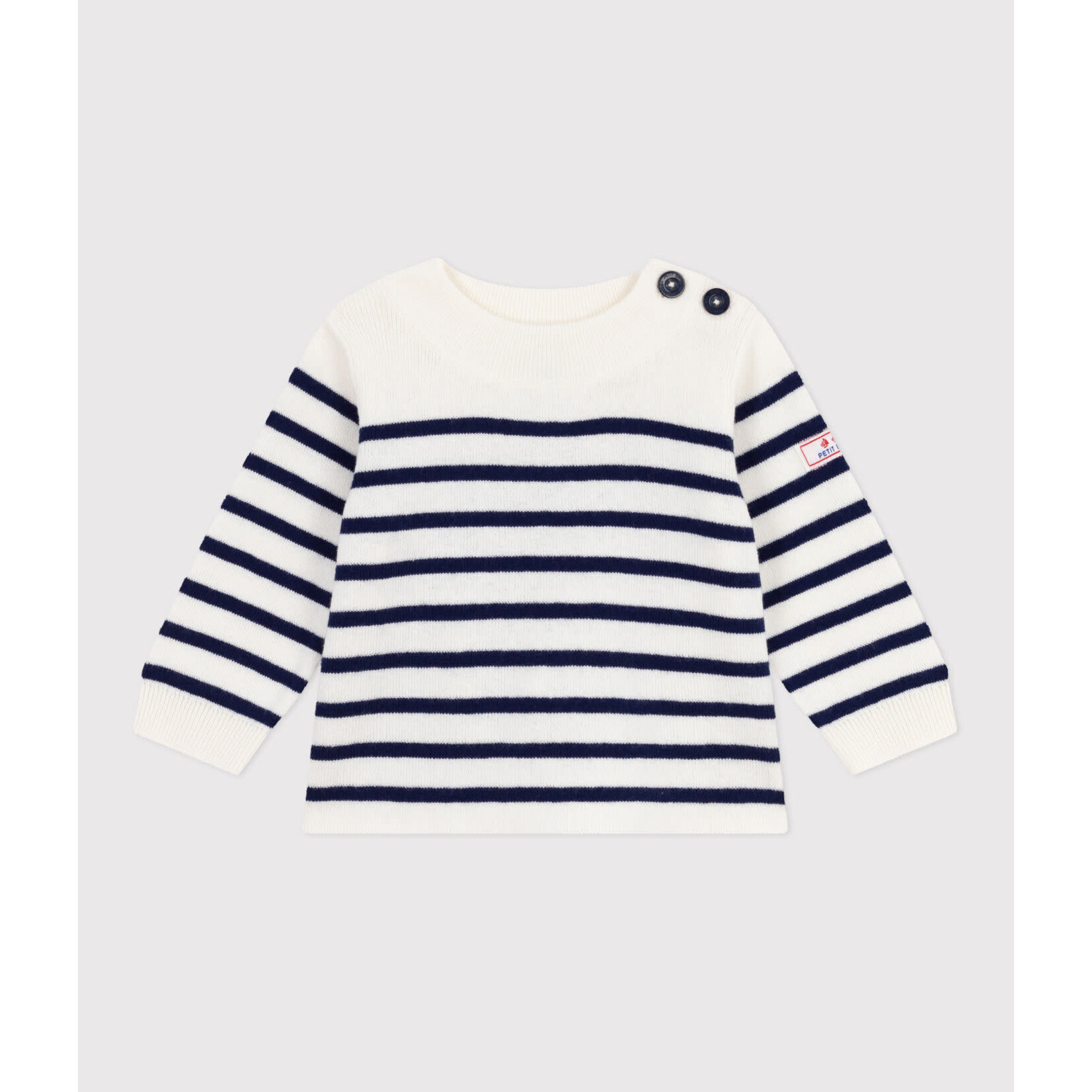 Petit Bateau PULL MARIN MARSHMALLOW/SOIR A0DUF