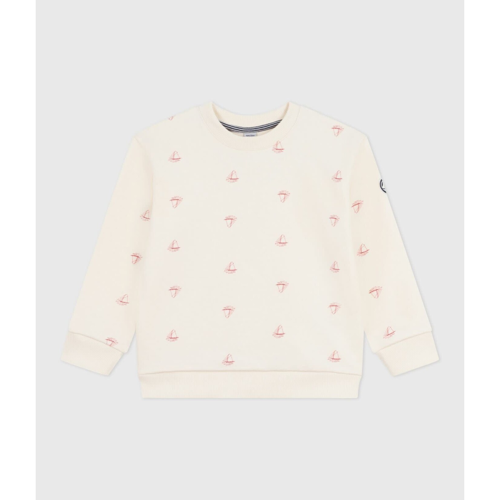 Petit Bateau SWEATSHIRT MILK/POMPEI A0DXS