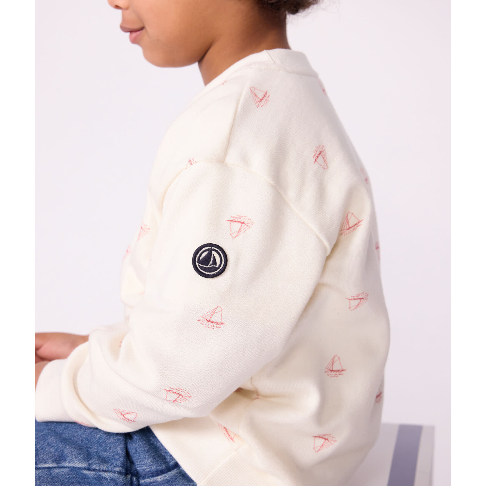 Petit Bateau SWEATSHIRT MILK/POMPEI A0DXS