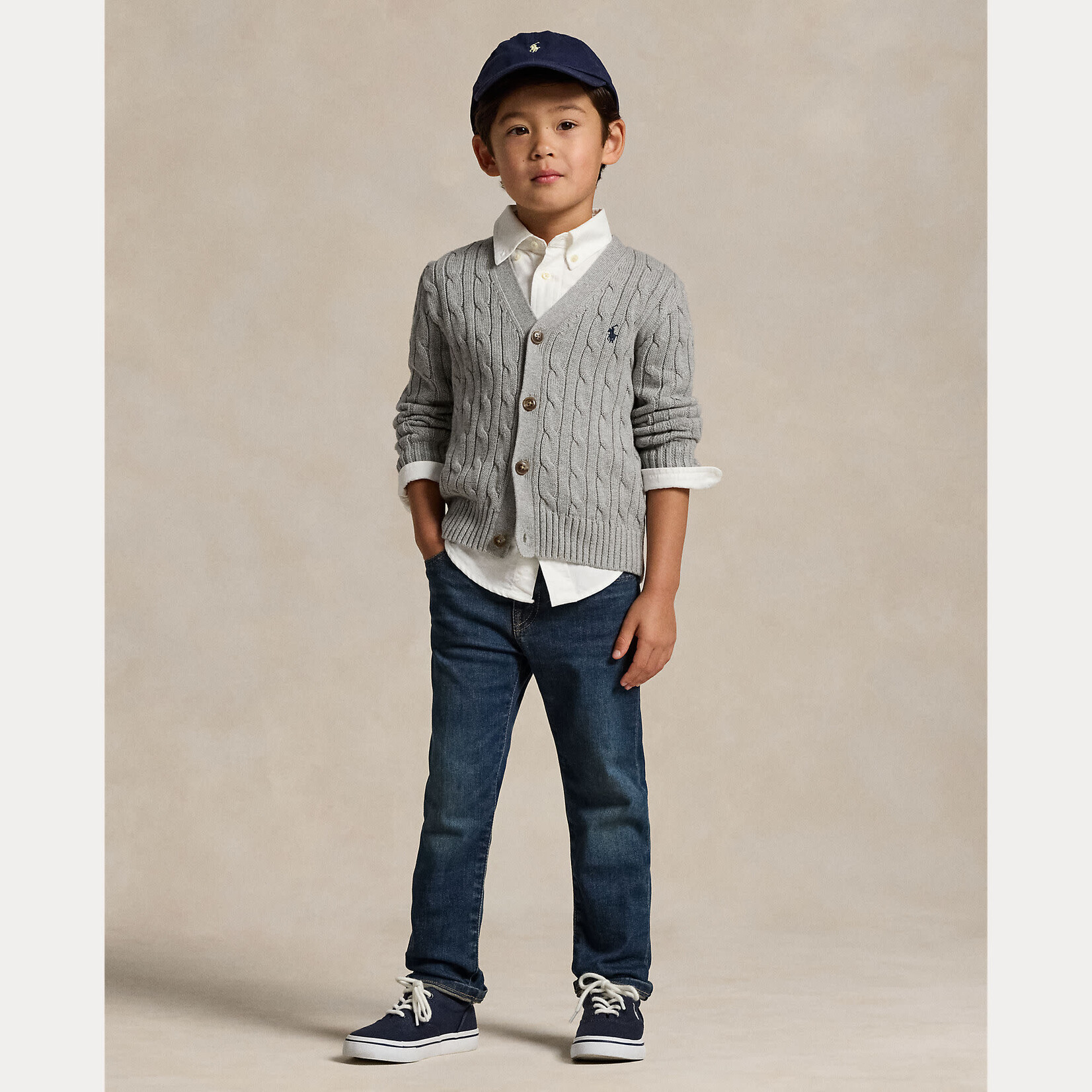 Ralph Lauren SULLIVAN SLM-BOTTOMS-DENIM WOODHAVEN WASH