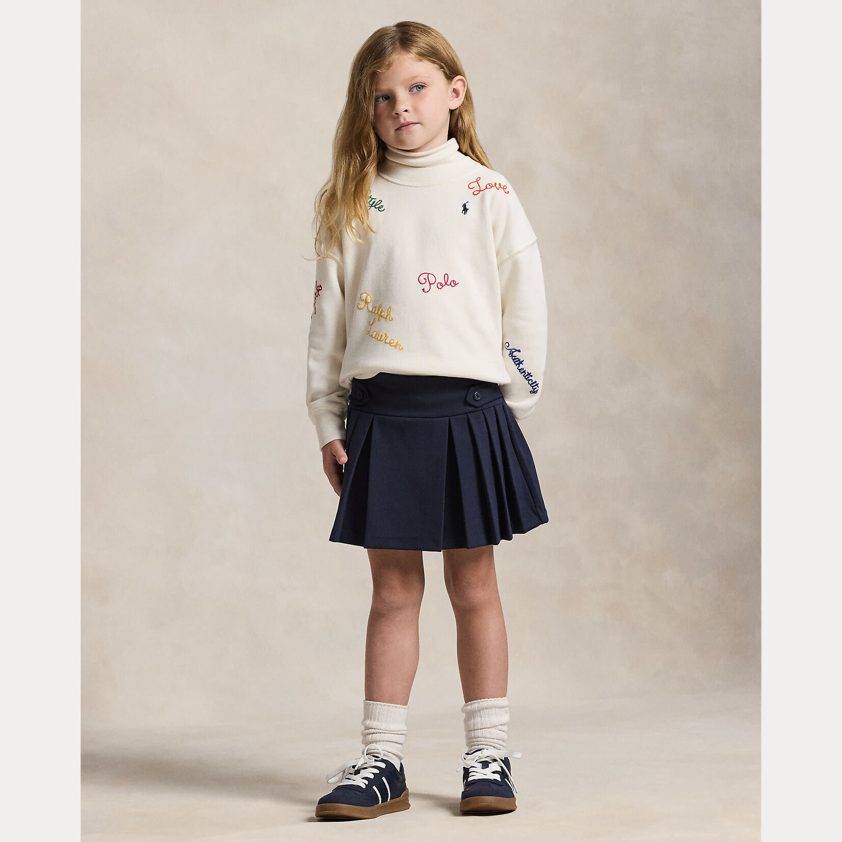 Ralph Lauren PLEAT SCOOTR-BOTTOMS-SKIRT RL NAVY