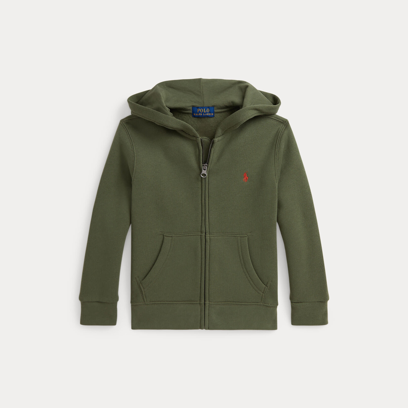 Ralph Lauren LS FZ HOOD-TOPS-KNIT MINT OLIVE/C8702