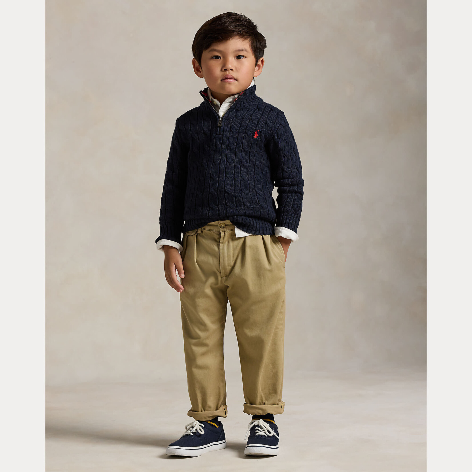 Ralph Lauren LS HZ-SWEATER-PULLOVER RL NAVY/C3807