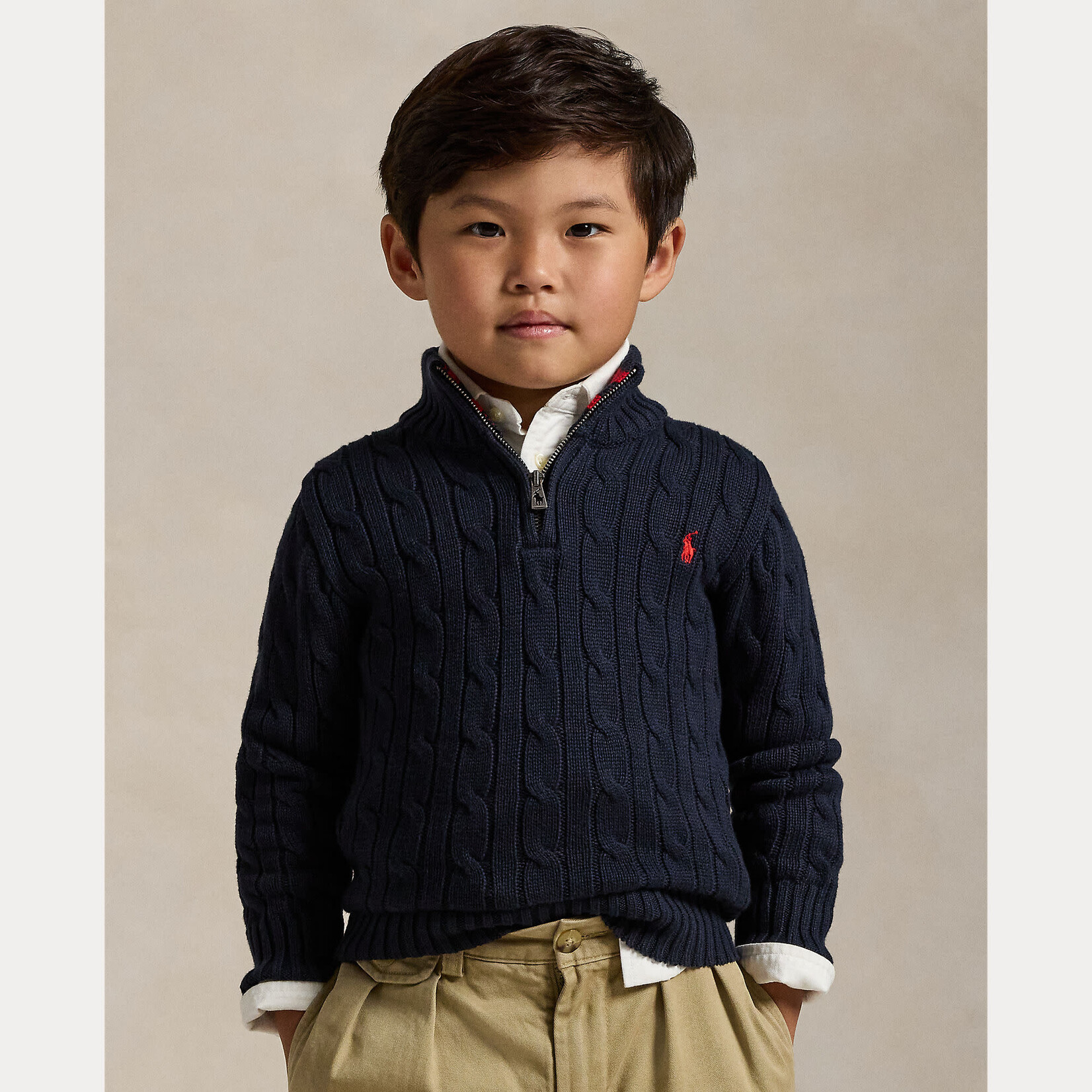 Ralph Lauren LS HZ-SWEATER-PULLOVER RL NAVY/C3807