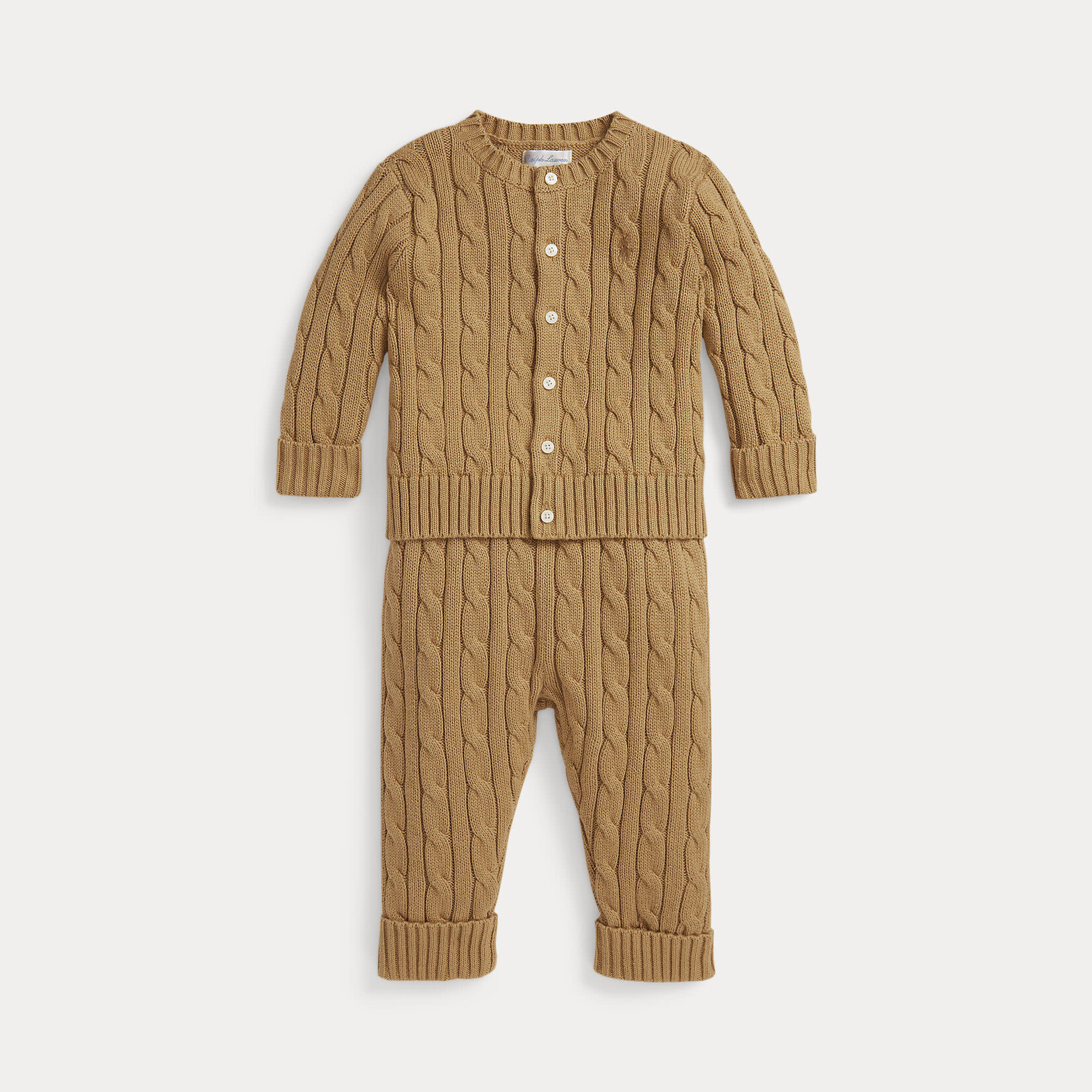 Ralph Lauren CBL SWTR SET-SETS-JUMPER SET CLASSIC CAMEL