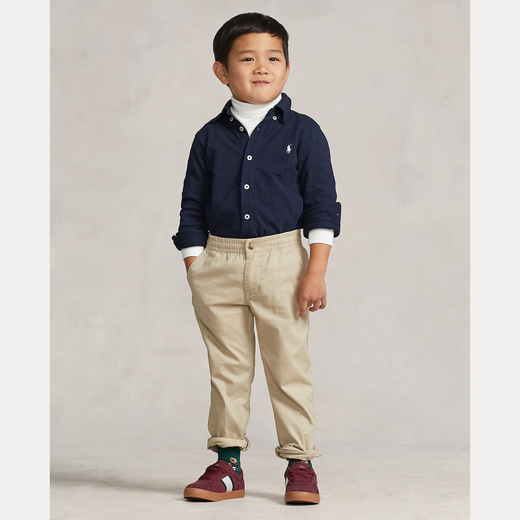 Ralph Lauren LS FB CS M5-SHIRTS-SPORT SHIRT AVIATOR NAVY