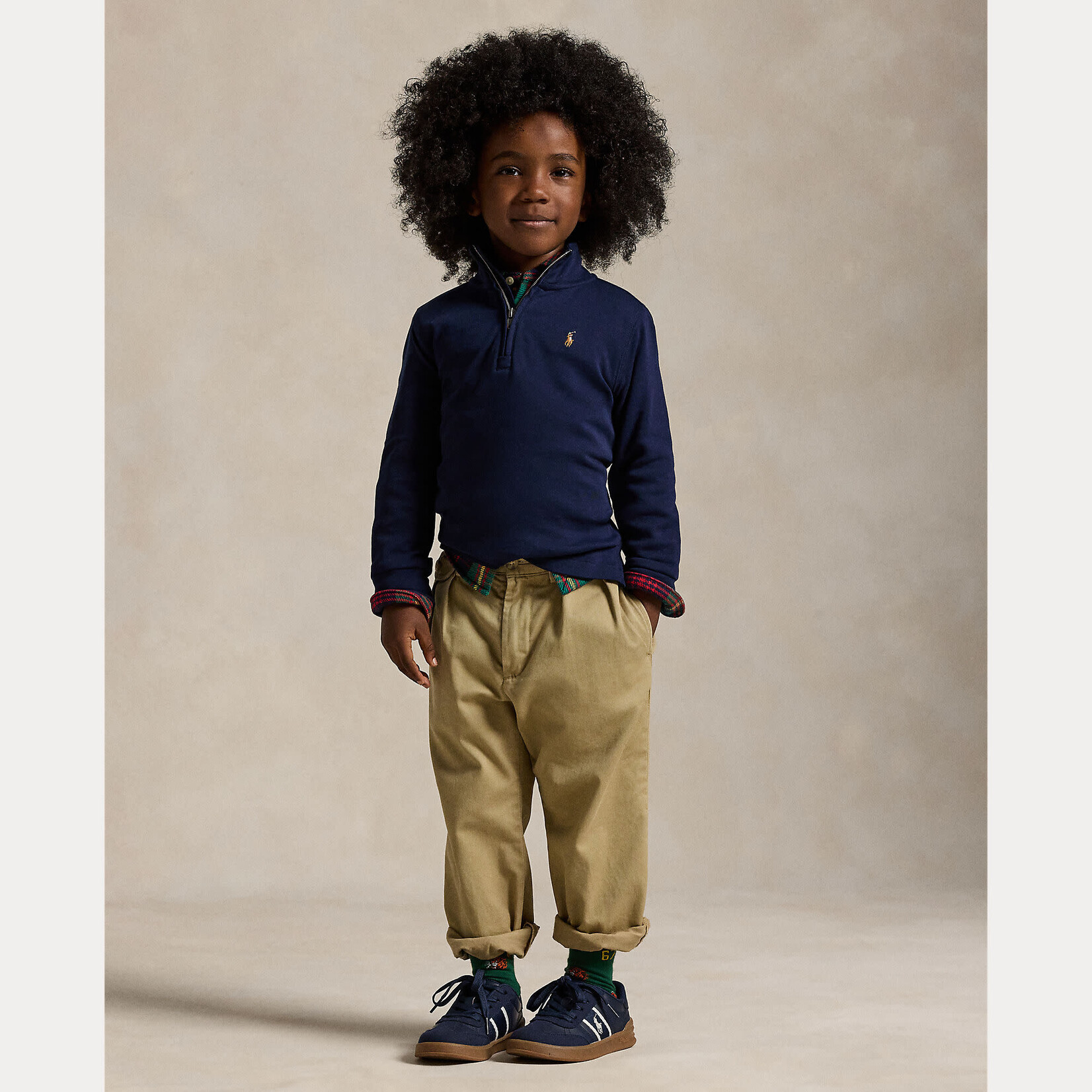 Ralph Lauren LSHZM5-KNIT SHIRTS-PULLOVER REFINED NAVY