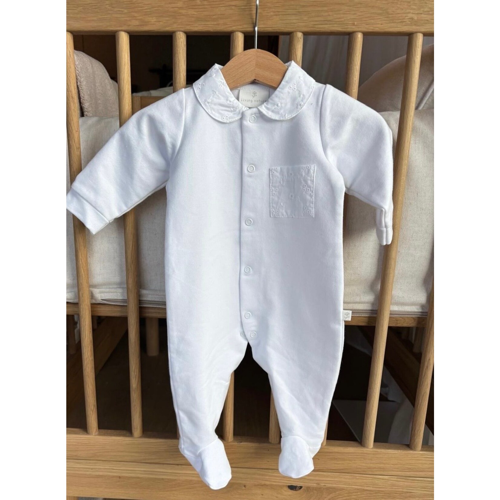 Living Nature Pyjama 1-delig Coralie Wit