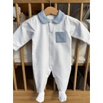 Living Nature Pyjama 1-delig Clément Wit/blauw