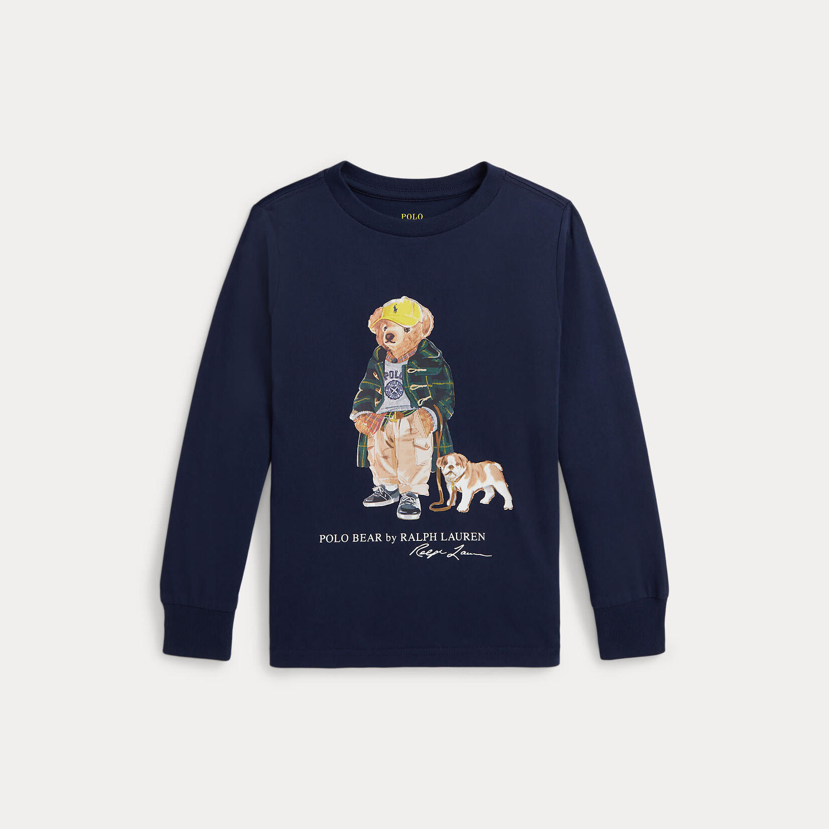Ralph Lauren KNIT-T-SHIRT FA25 BEAR REFINED NAVY
