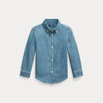 Ralph Lauren LS BD-TOPS-SHIRT DK BLUE