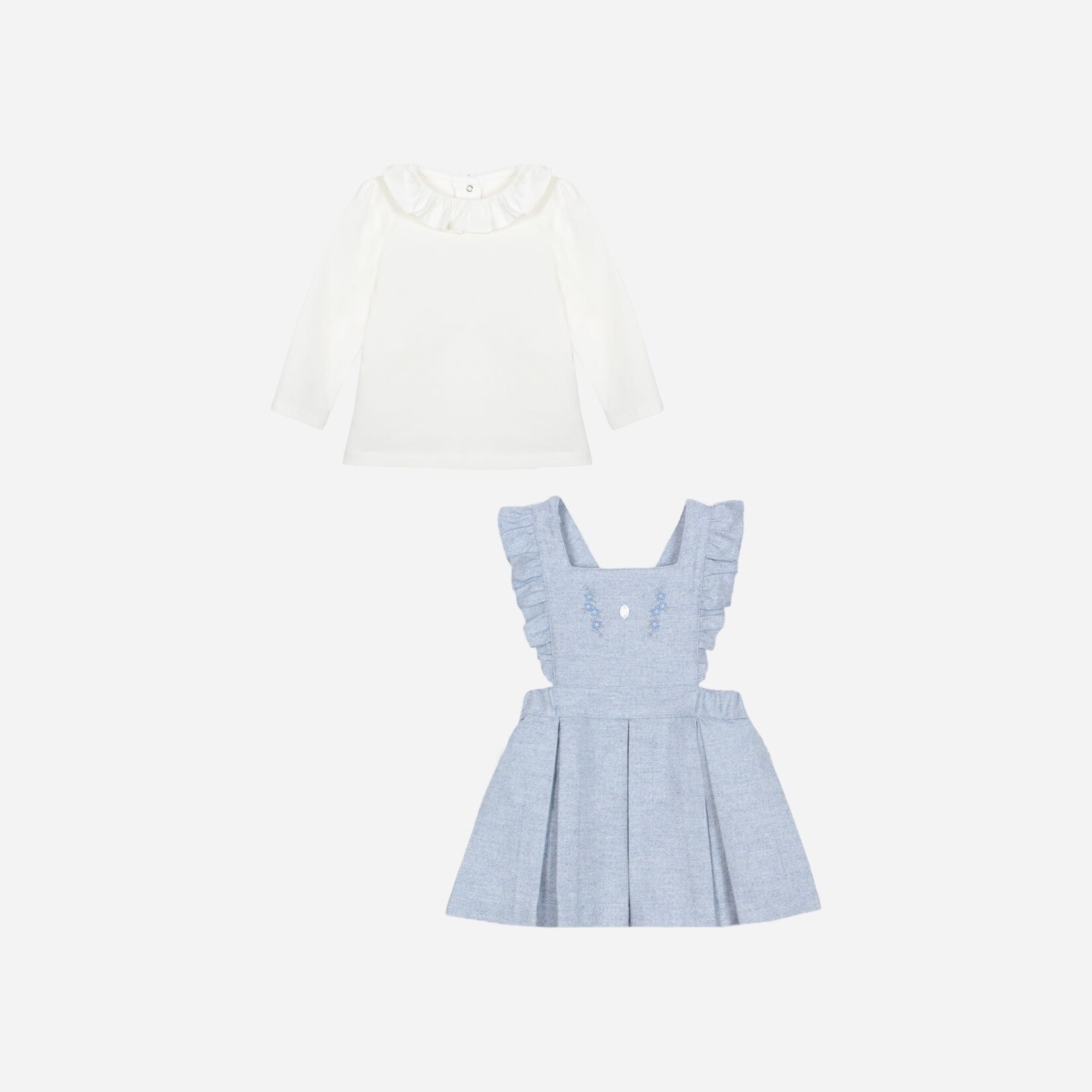 Patachou CONJUNTO MENINA - MINI GIRL COLORS - INVERNO 2025 MELANGE BLUE