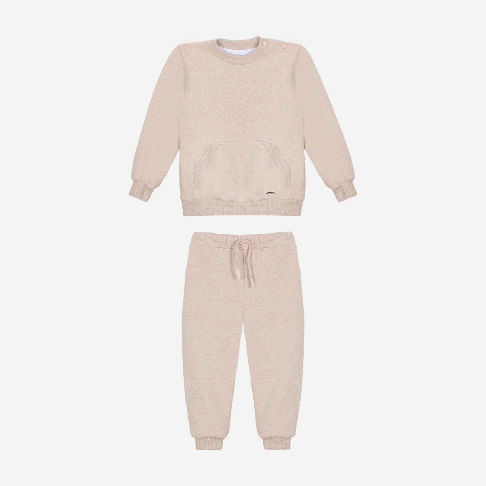 Patachou CONJUNTO UNISEXO - MINI PLAY - INVERNO 2025 BEIGE MELANGE