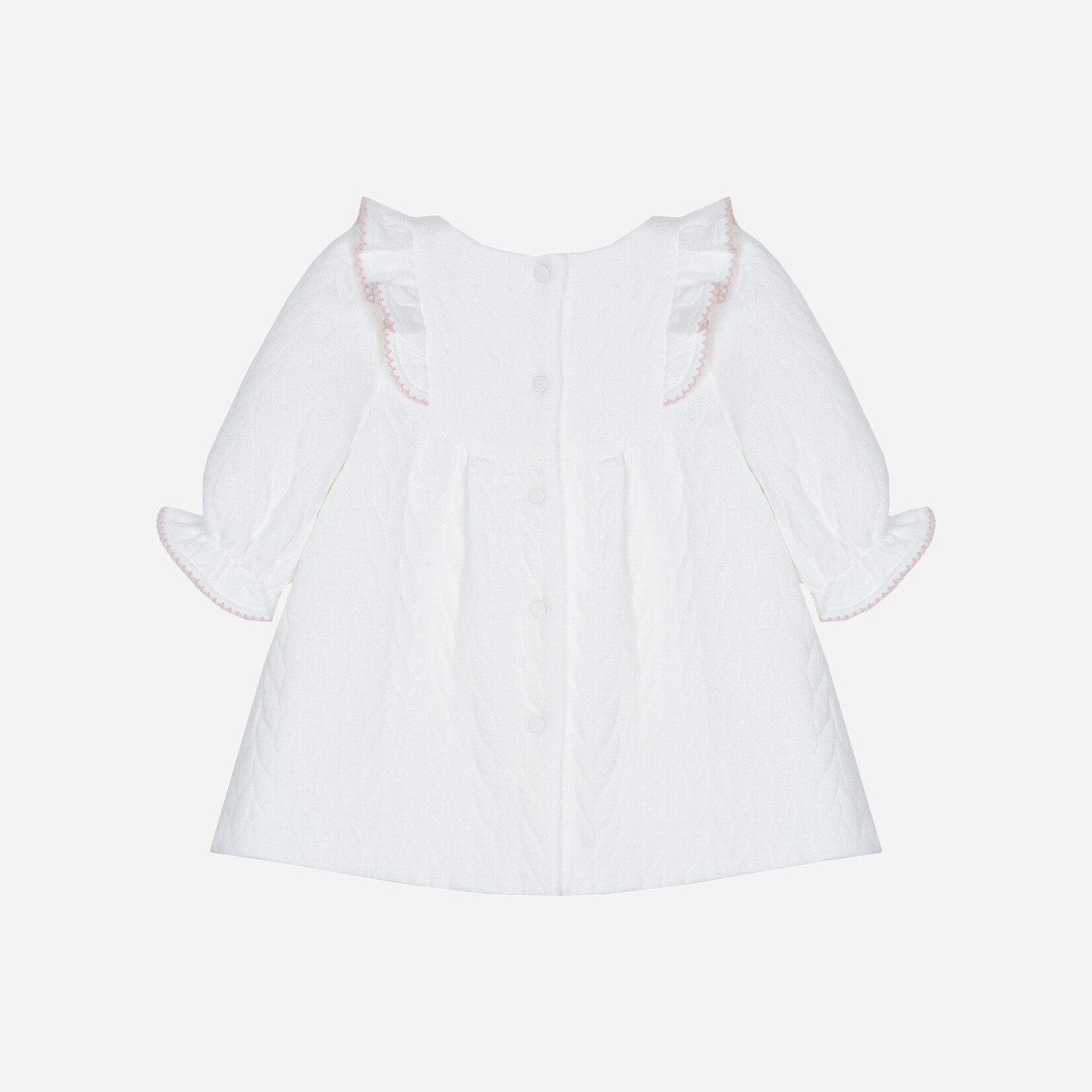 Patachou VESTIDO - NEWBORN SWEET PINK - INVERNO 2025 ECRU