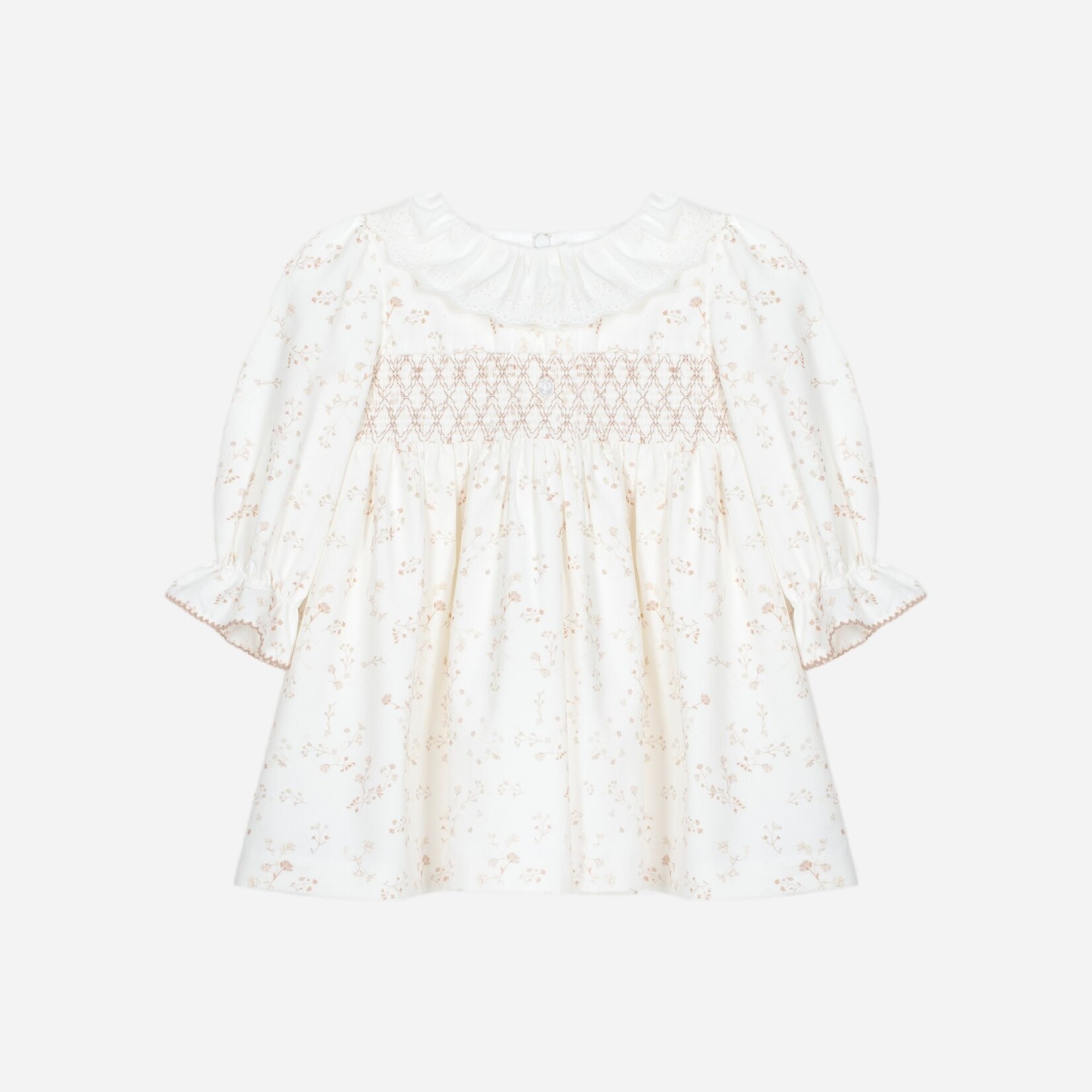 Patachou VESTIDO - MINI GIRL SOFT - INVERNO 2025 BEIGE FLOWERS F25-118