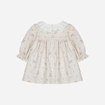 Patachou VESTIDO ML - NEWBORN SOFT - INVERNO 2025 BEIGE FLORAL F25-1