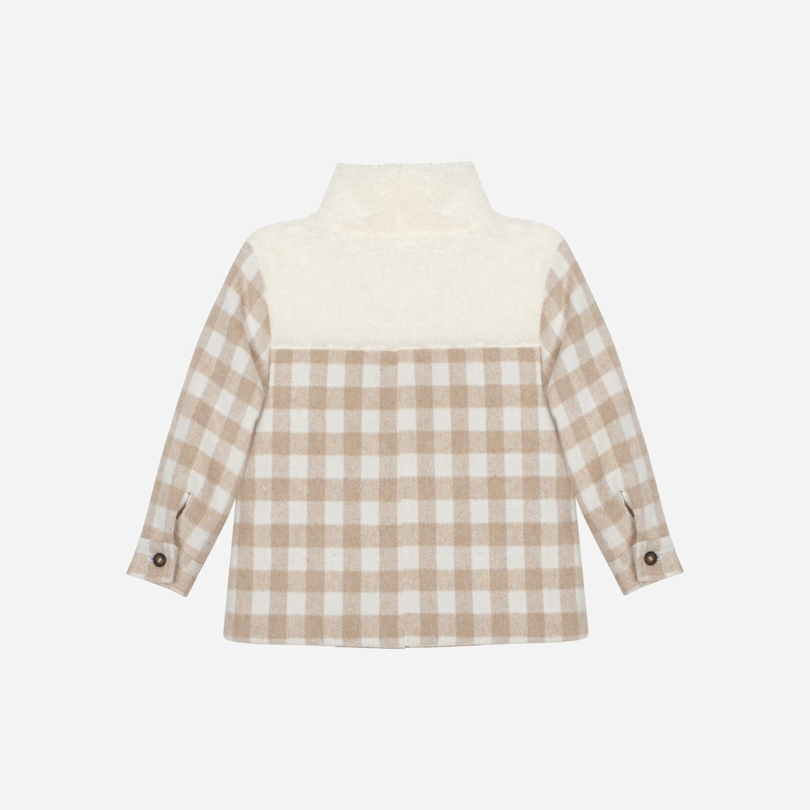 Patachou CASACO - MINI BOY PARK -  INVERNO 2025 BEIGE CHECK F25-68