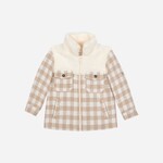 Patachou CASACO - MINI BOY PARK -  INVERNO 2025 BEIGE CHECK F25-68
