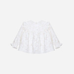 Patachou BLUSA - MINI GIRL COLORS - INVERNO 2025 BEIGE FLOWERS F25-118