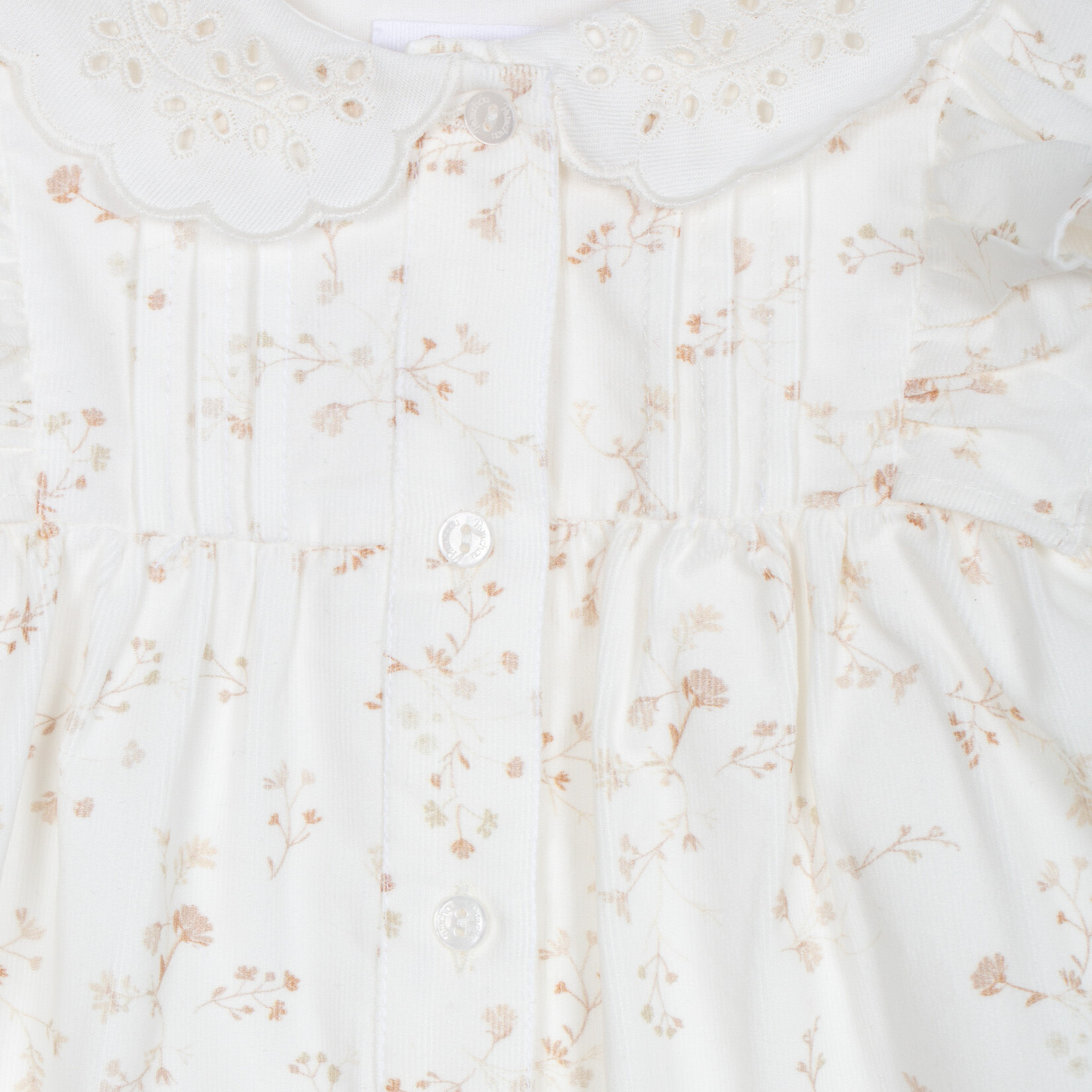 Patachou BLUSA - MINI GIRL COLORS - INVERNO 2025 BEIGE FLOWERS F25-118