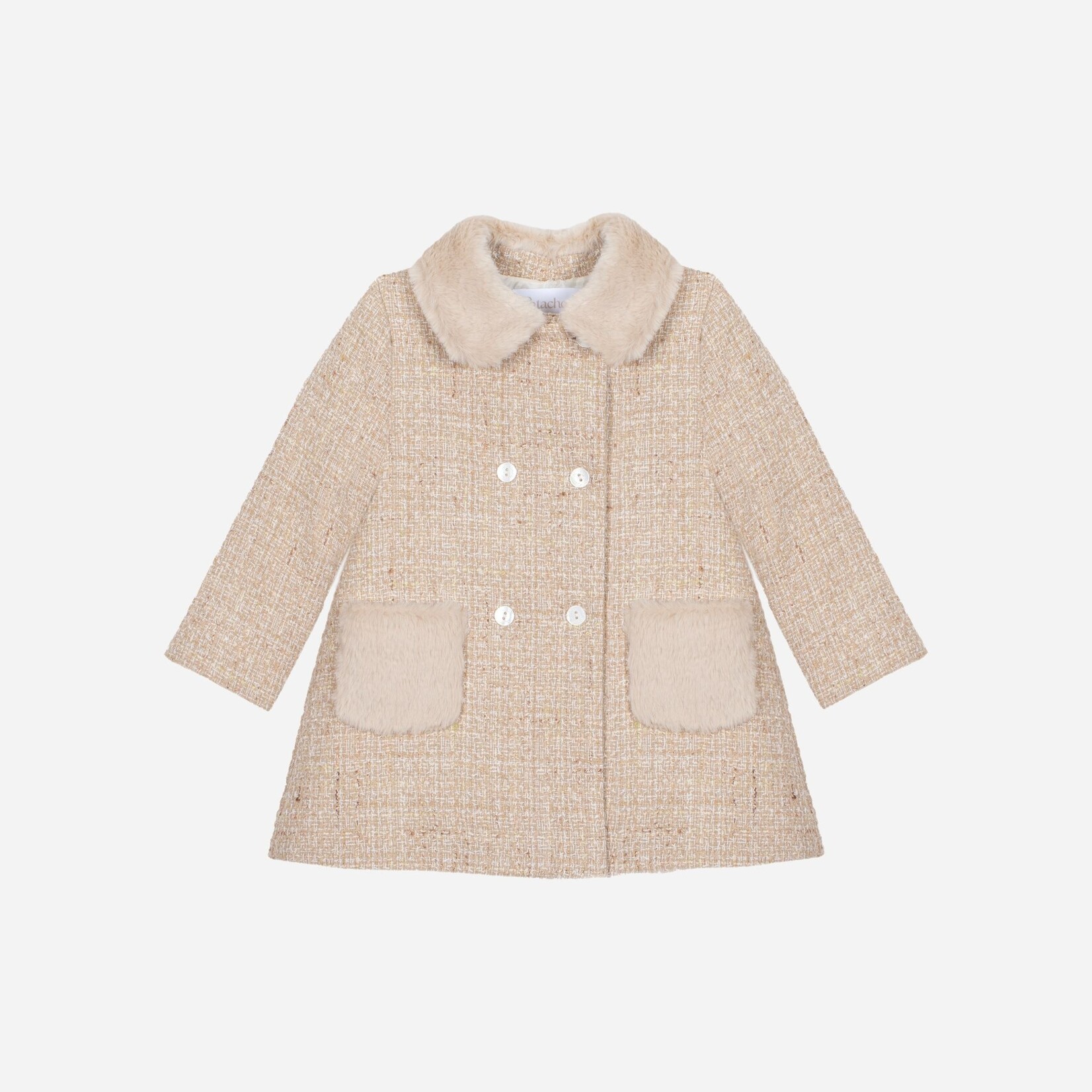 Patachou CASACO - MINI GIRL SOFT  -  INVERNO 2025 BEIGE