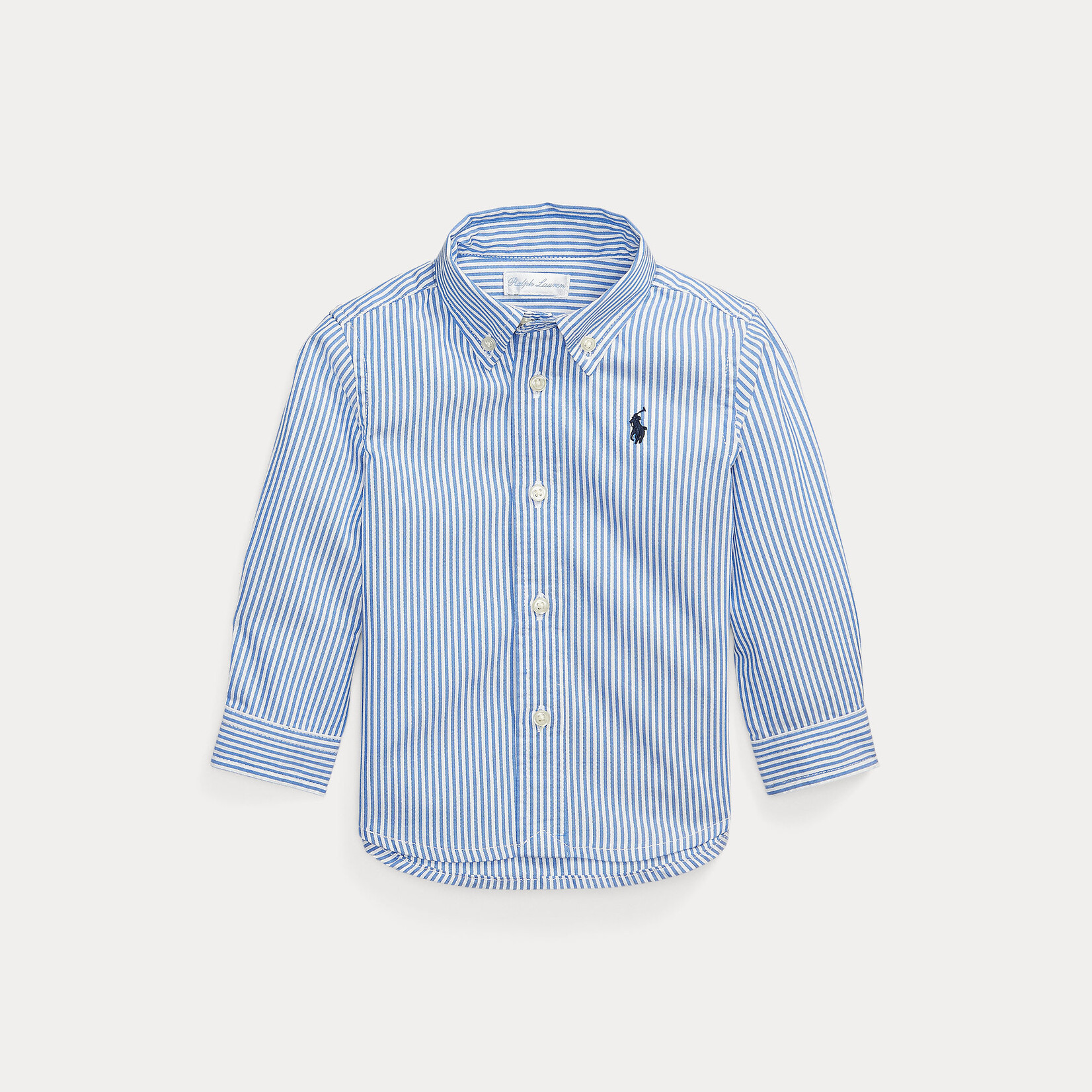 Ralph Lauren SLIM FIT-TOPS-SHIRT BSR BLUE/WHITE
