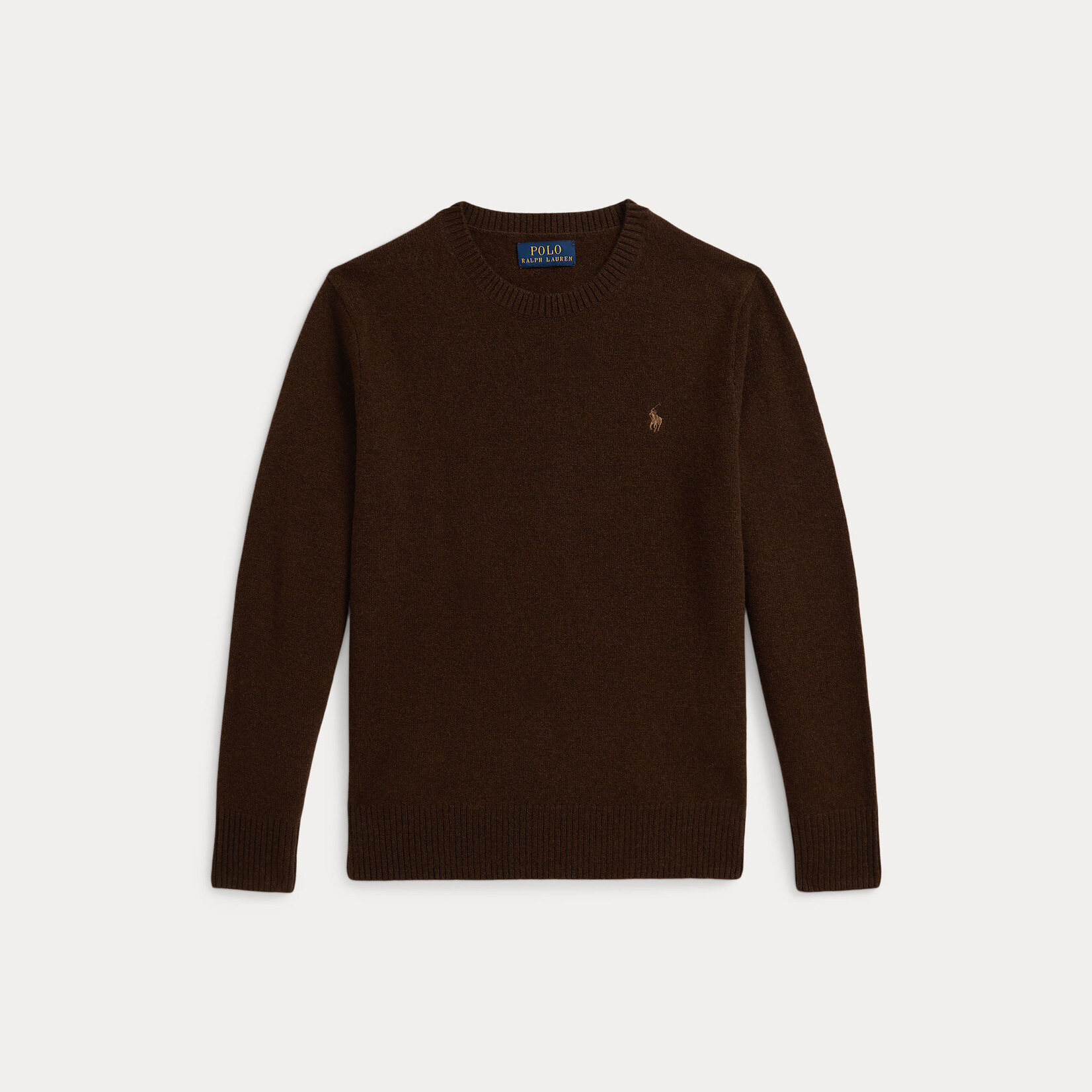 Ralph Lauren LS CN TONAL-SWEATER-PULLOVER COOPER BROWN/C8627