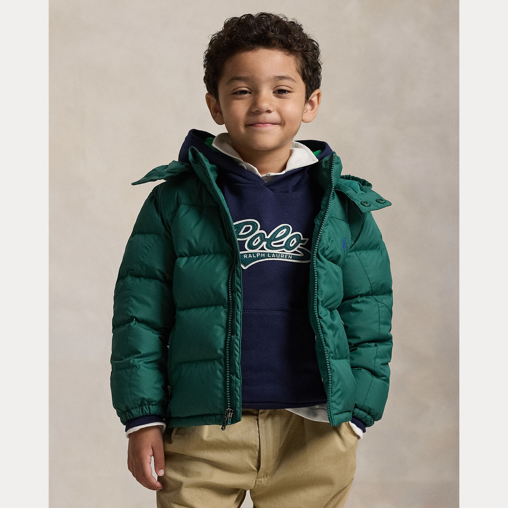 Ralph Lauren DOWN JKT-OUTERWEAR-BOMBER KELLY GREEN