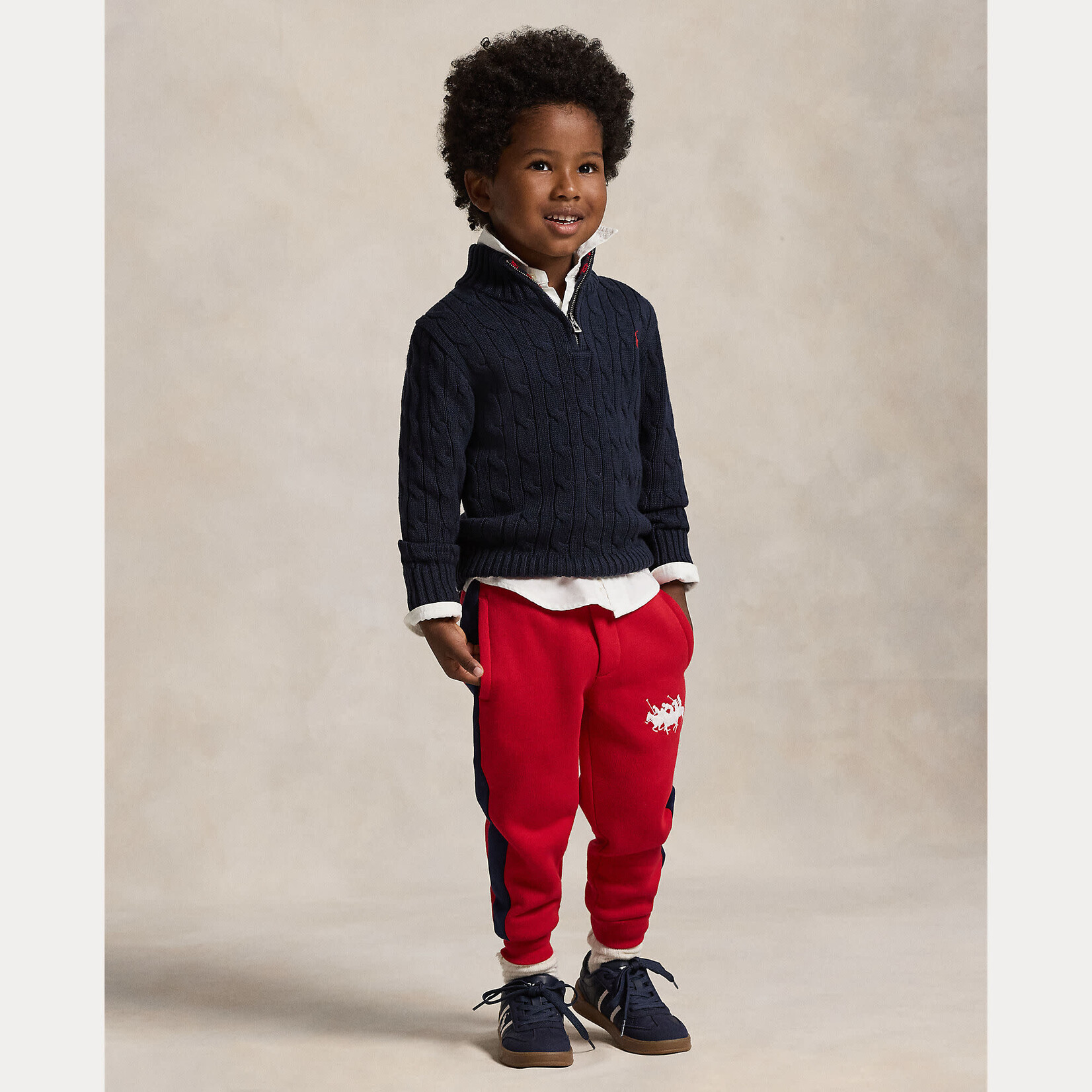 Ralph Lauren LS HZ-SWEATER-PULLOVER RL NAVY/C3807