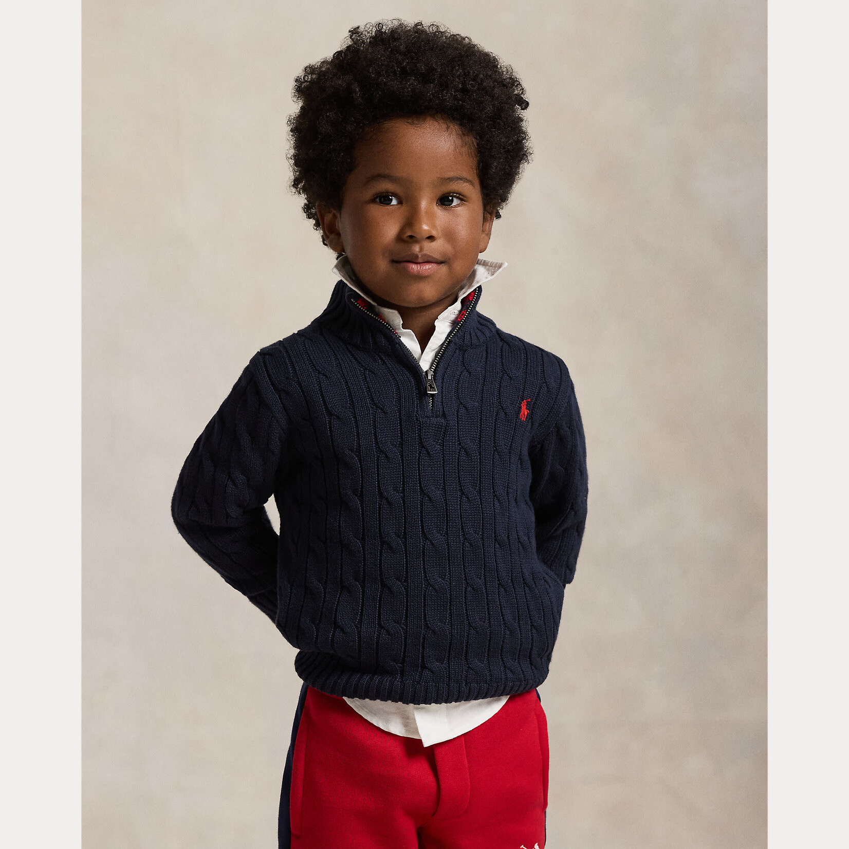 Ralph Lauren LS HZ-SWEATER-PULLOVER RL NAVY/C3807