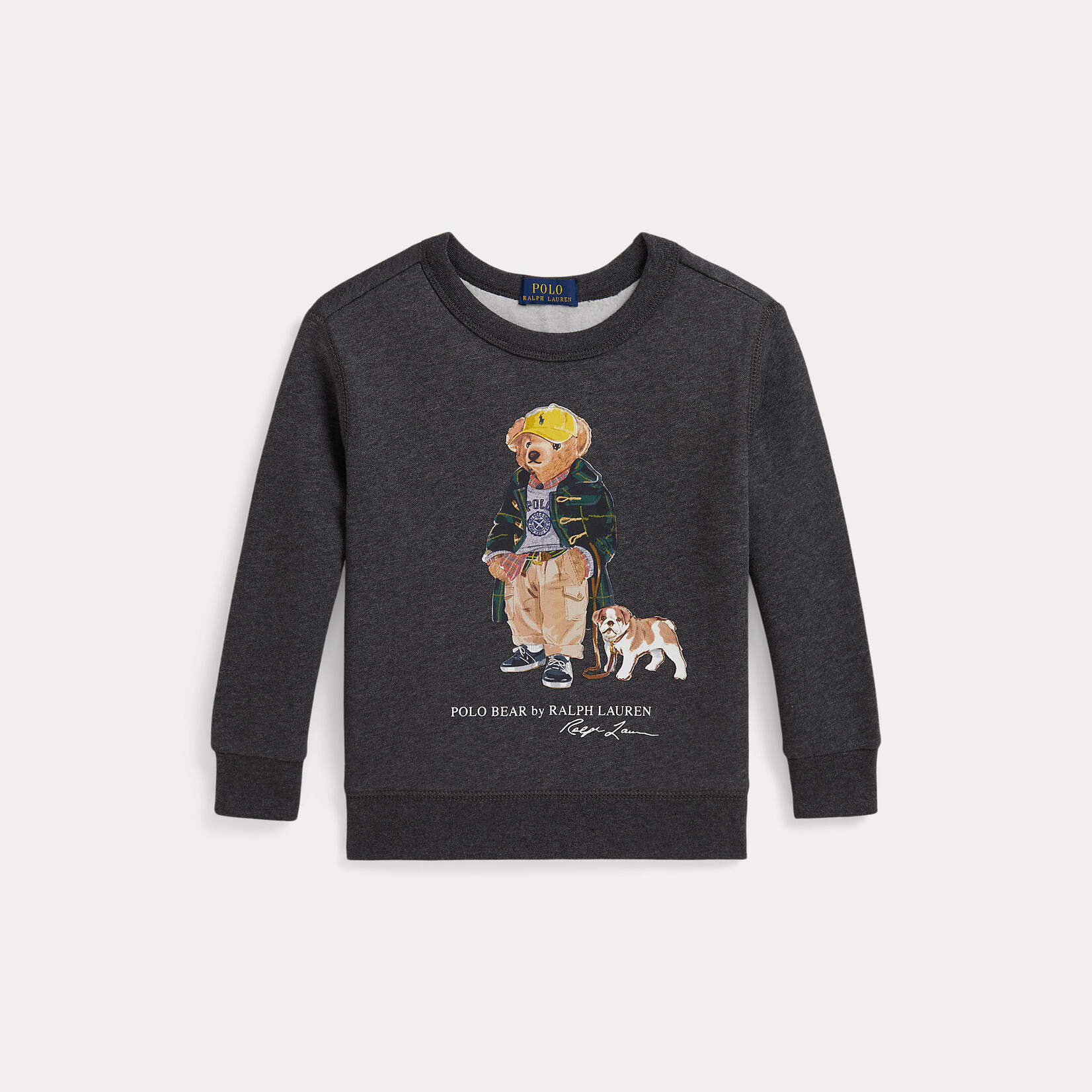 Ralph Lauren KNIT-SWEATSHIRT FA25 BEAR WINDSOR HEATHER