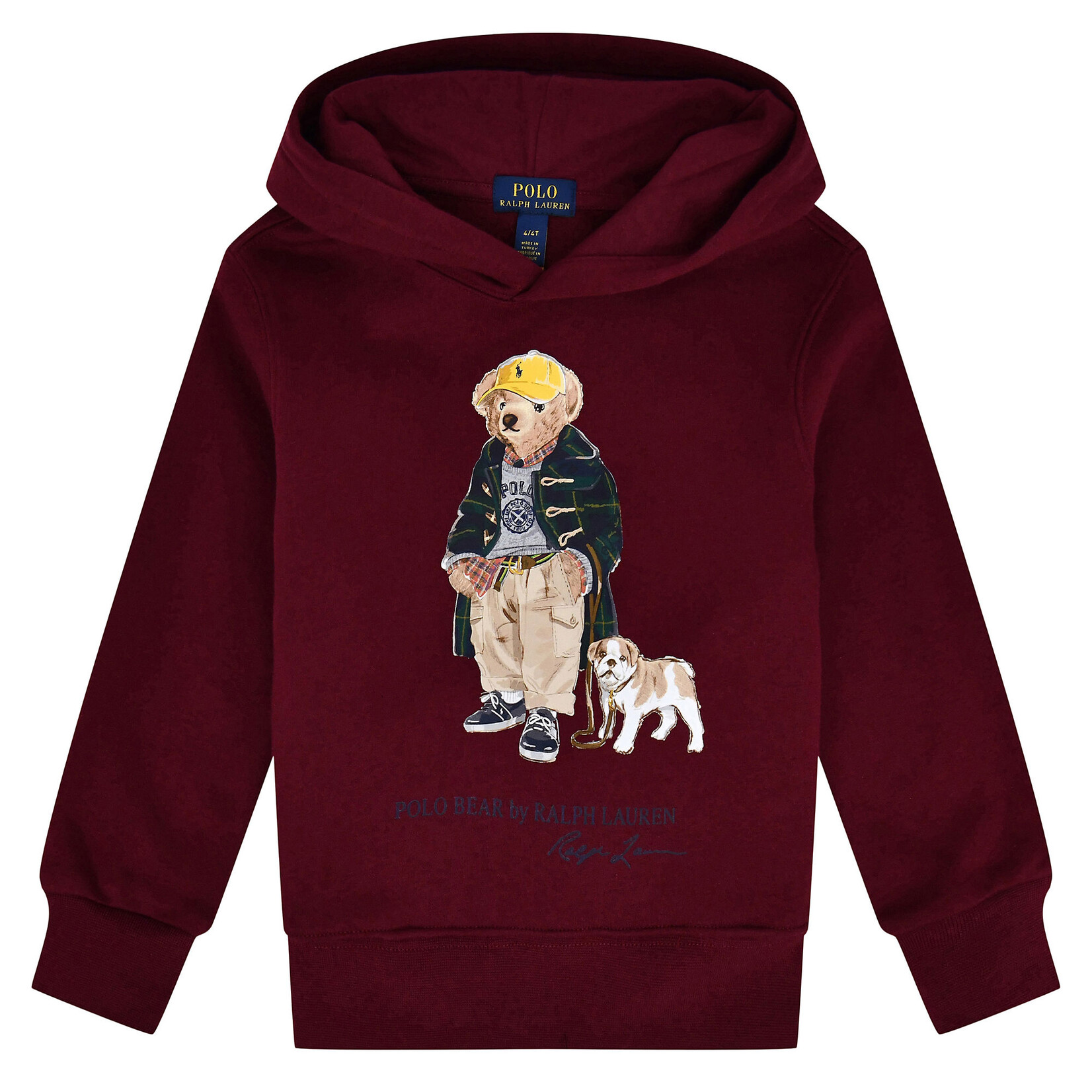 Ralph Lauren KNIT-PULLOVER-SWEATSHIRT FA25 BEAR CLASSIC WINE